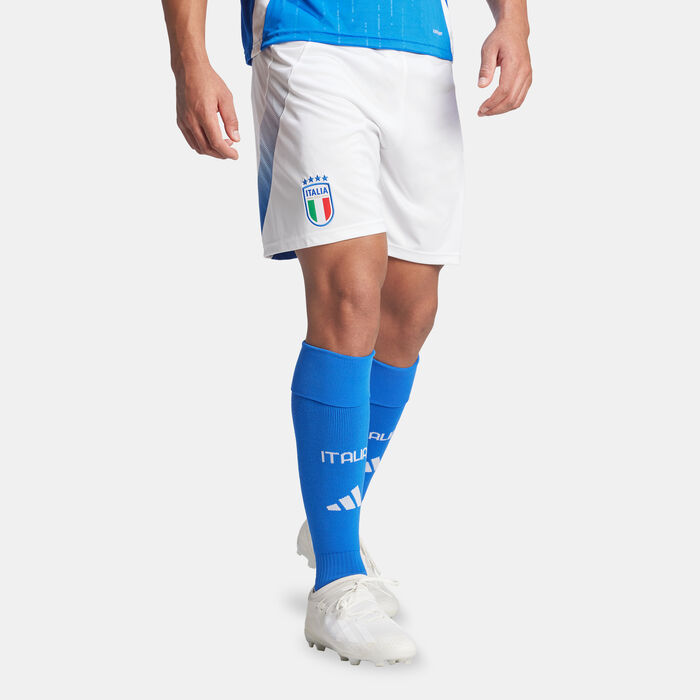 adidas Men's Italy Replica Home Football Shorts - 2024 White adidas Men's Italy Replica Home Football Shorts - 2024 White image number 0