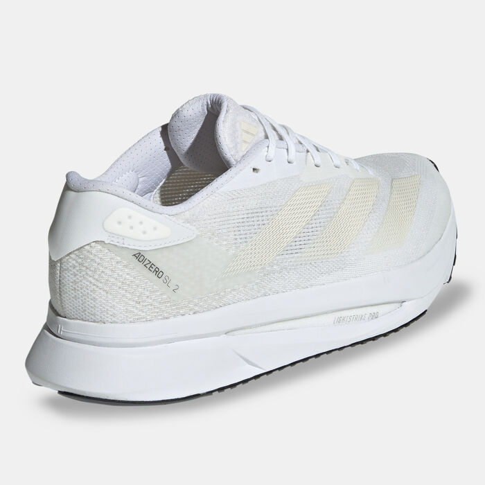 adidas Men's Adizero SL2 Running Shoes White adidas Men's Adizero SL2 Running Shoes White image number 2