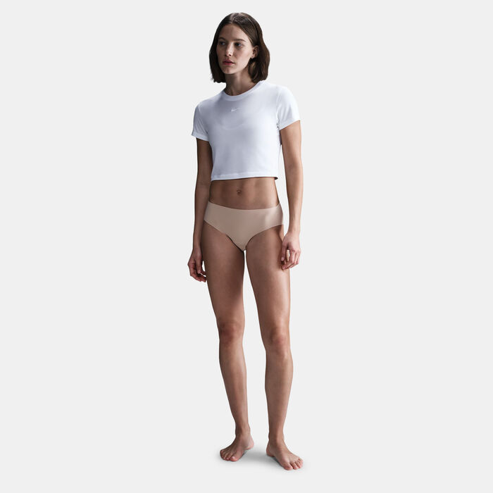 Nike Women's Brief Period Leak Protection Underwear Beige Nike Women's Brief Period Leak Protection Underwear Beige image number 7