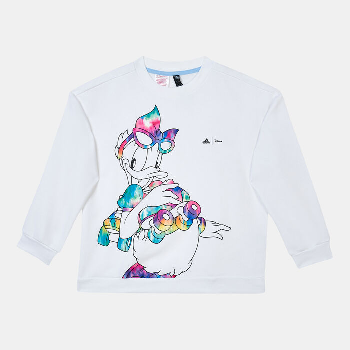 adidas Kids' Disney Daisy Duck Sweatshirt White adidas Kids' Disney Daisy Duck Sweatshirt White image number 0