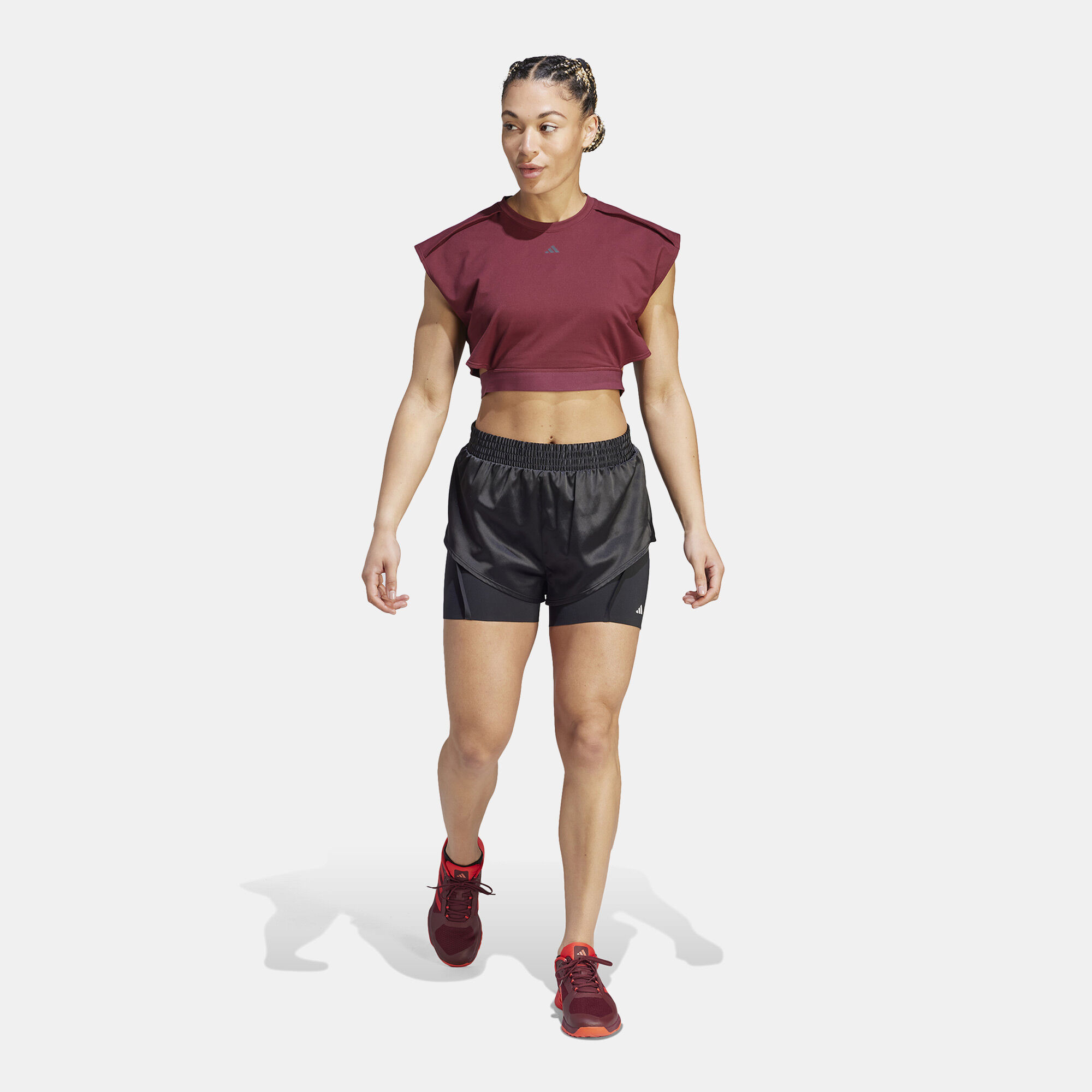 Womens 2 in 1 training shorts on sale