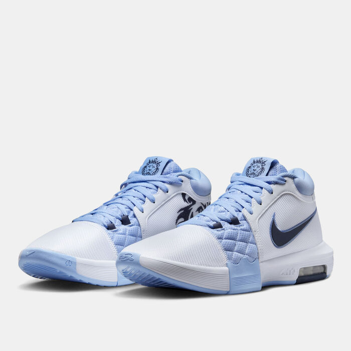 Nike Men's LeBron Witness VIII Basketball Shoes Blue image number 1