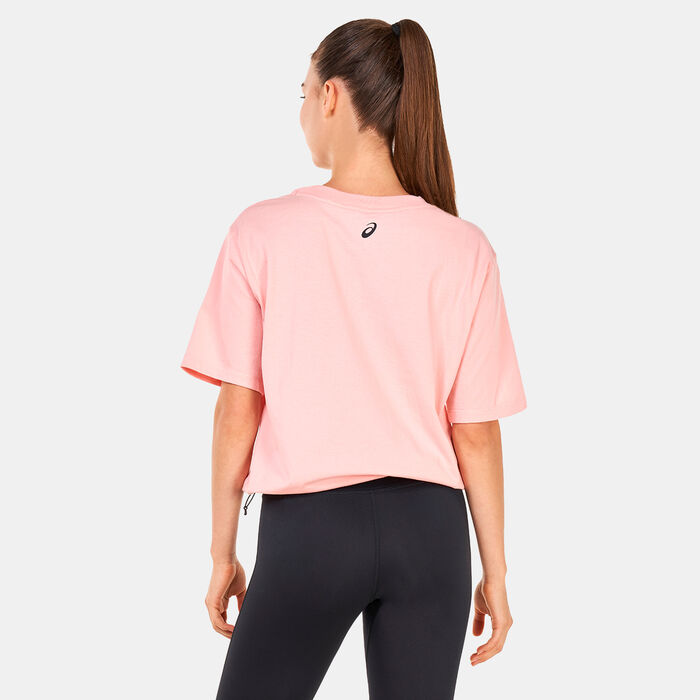 ASICS Women's Tiger T-Shirt Pink ASICS Women's Tiger T-Shirt Pink image number 1