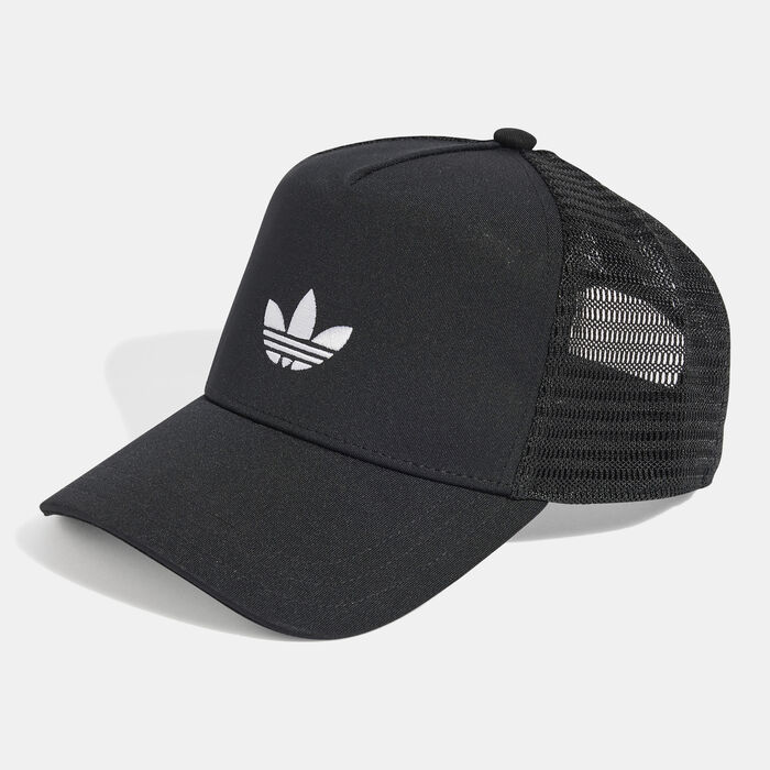 adidas Adicolor Classic Curved Trucker Cap Black image number 0