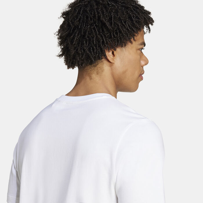 adidas Men's Real Madrid DNA Graphic T-Shirt White image number 4