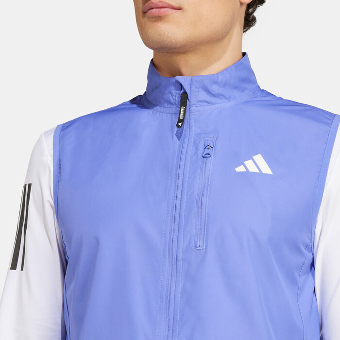 adidas Men's Own the Run Vest Blue adidas Men's Own the Run Vest Blue image number 3