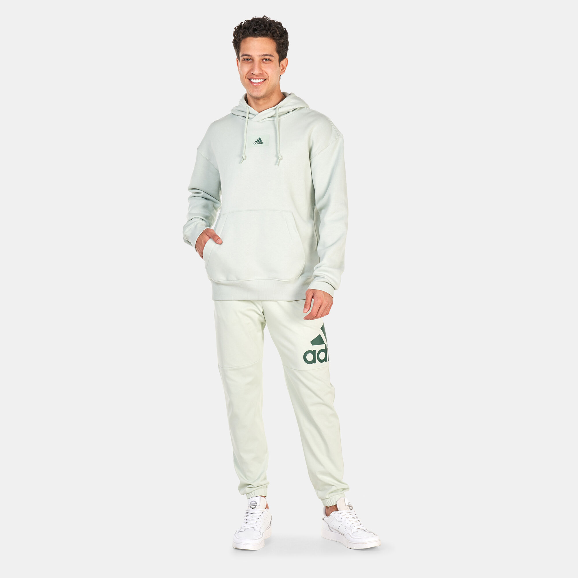 Buy adidas Men s Essentials Performance Logo Joggers Green in KSA SSS
