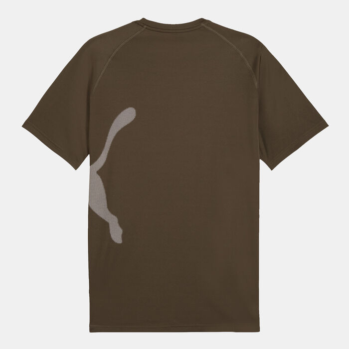 PUMA Men's Train All Day Big Cat T-Shirt Green PUMA Men's Train All Day Big Cat T-Shirt Green image number 1