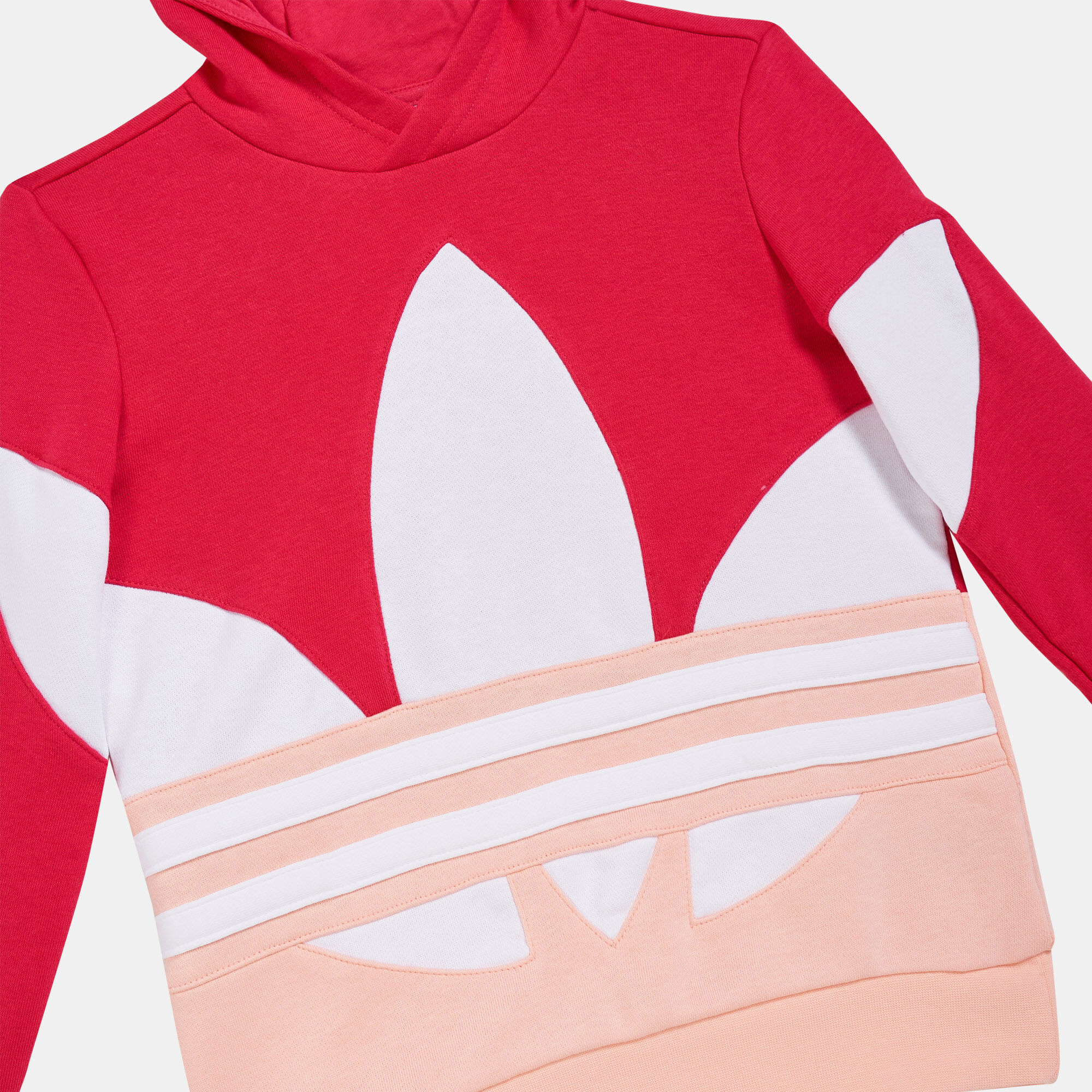 Adidas originals big shop trefoil crop hoodie