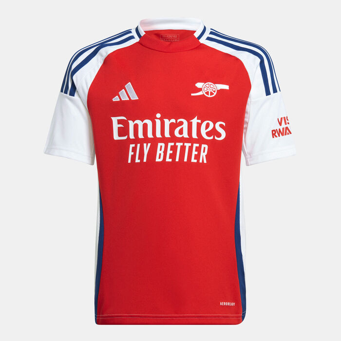 adidas Kids' Arsenal Replica Home Football Jersey - 2024/25 White image number 3