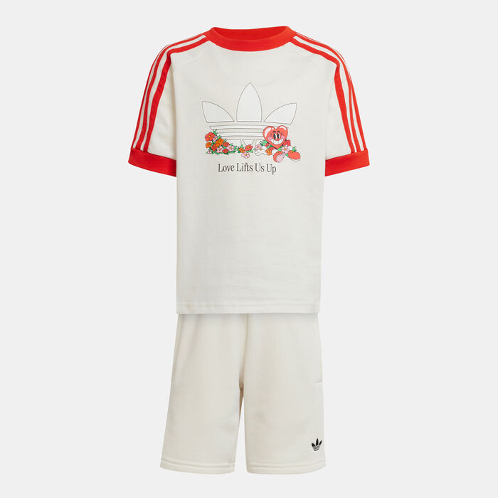 adidas Originals Kids' T-Shirt and Shorts Set White adidas Originals Kids' T-Shirt and Shorts Set White image number 5