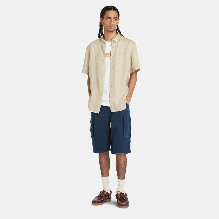 Timberland Men's Twill Cargo Shorts Blue image number 2