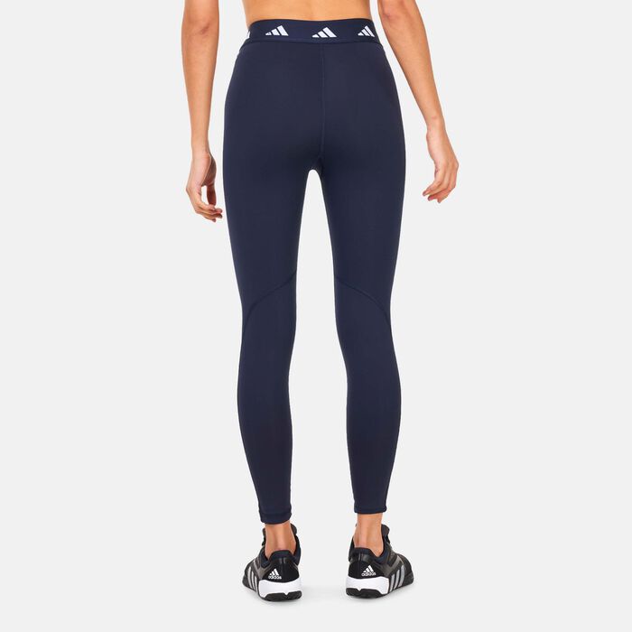 adidas Women's Techfit 7/8 Training Leggings Blue adidas Women's Techfit 7/8 Training Leggings Blue image number 1