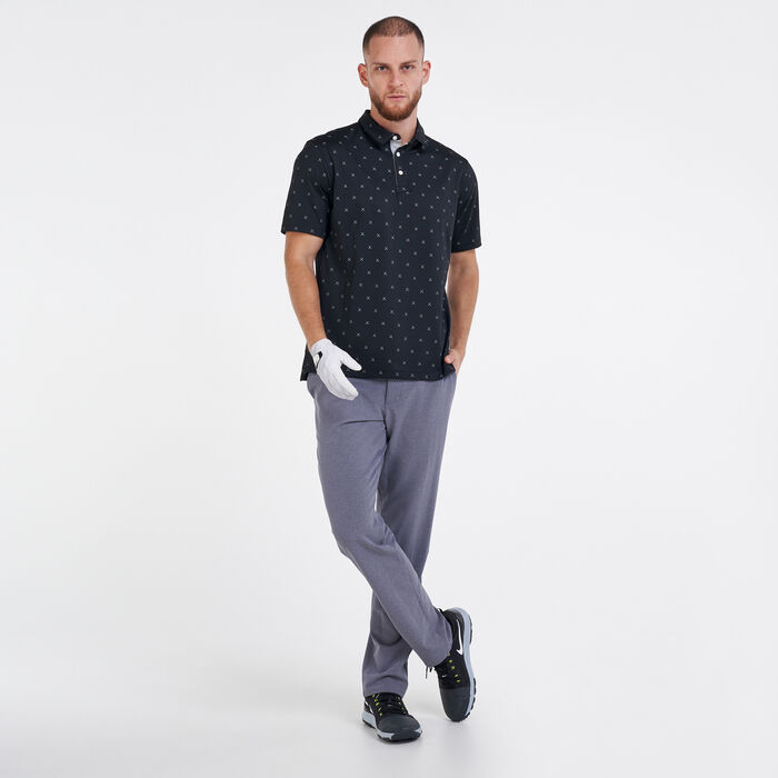Nike Golf Men's Golf Dri-FIT Printed Polo Shirt Black Nike Golf Men's Golf Dri-FIT Printed Polo Shirt Black image number 2
