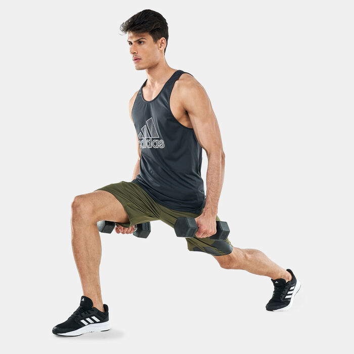 adidas Men's Bos Primeblue Muscle Tank Top Black image number 2