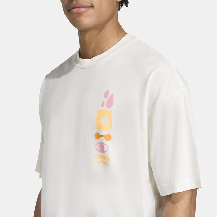 adidas Men's Power Graphic Training T-Shirt White image number 3