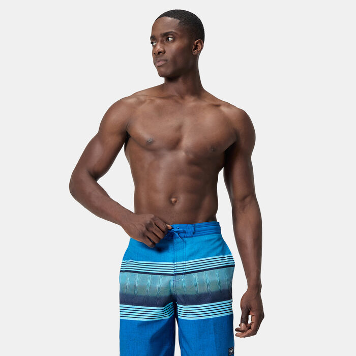 Speedo Men's Printed Bondi Swimming Shorts Blue Speedo Men's Printed Bondi Swimming Shorts Blue image number 0