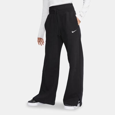 Nike Women's Sportswear Phoenix Fleece Wide-Leg Sweatpants Black Nike Women's Sportswear Phoenix Fleece Wide-Leg Sweatpants Black