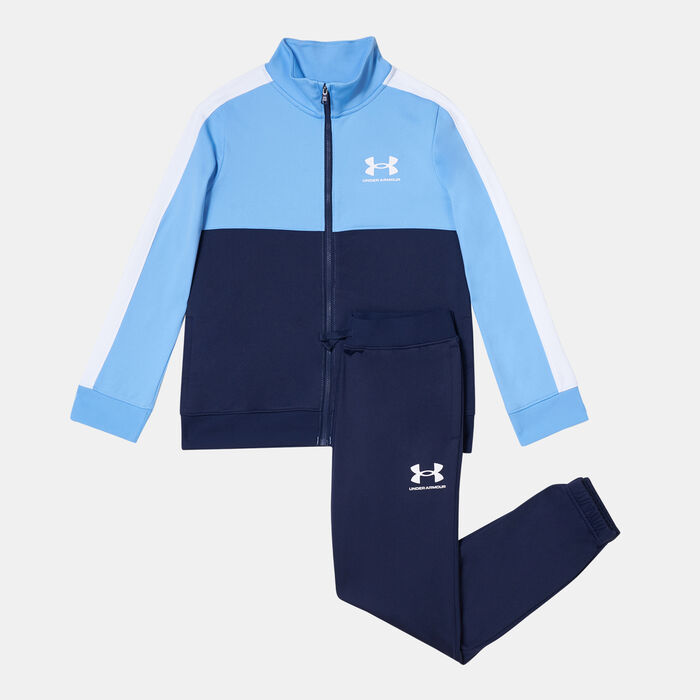 Under Armour Kids' Knit Colourblock Tracksuit Blue image number 0