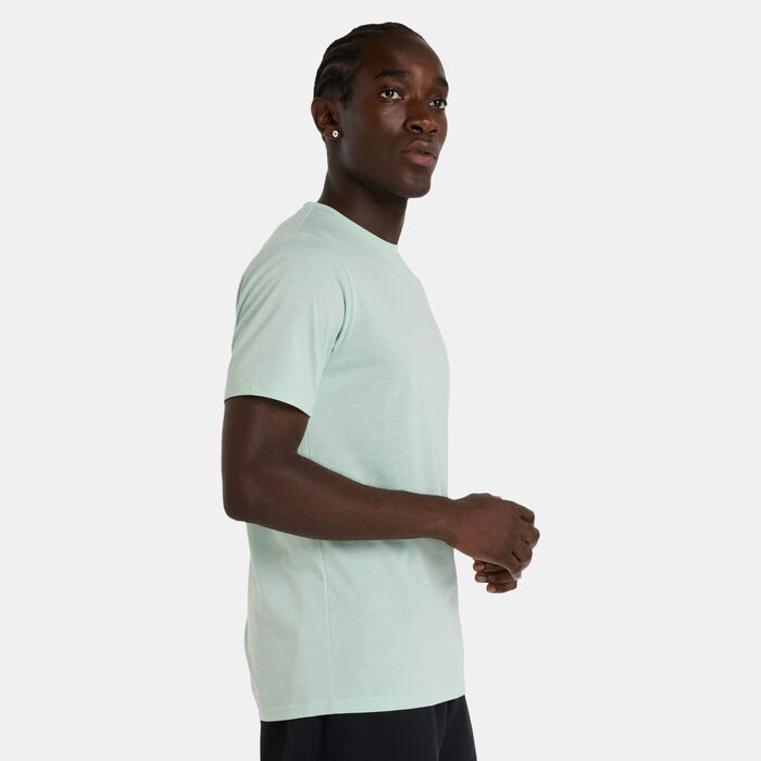 New Balance Men's Sport Essentials Heathertech T-Shirt Green image number 2
