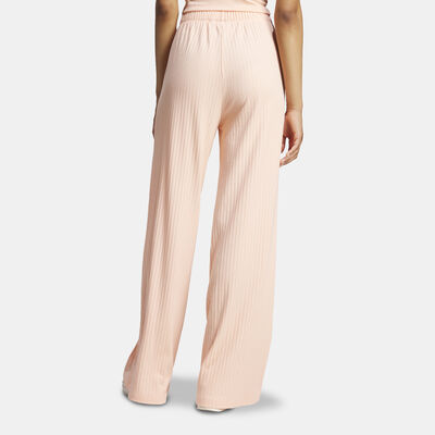 adidas Originals Women's Essentials Wide Leg Pants Pink