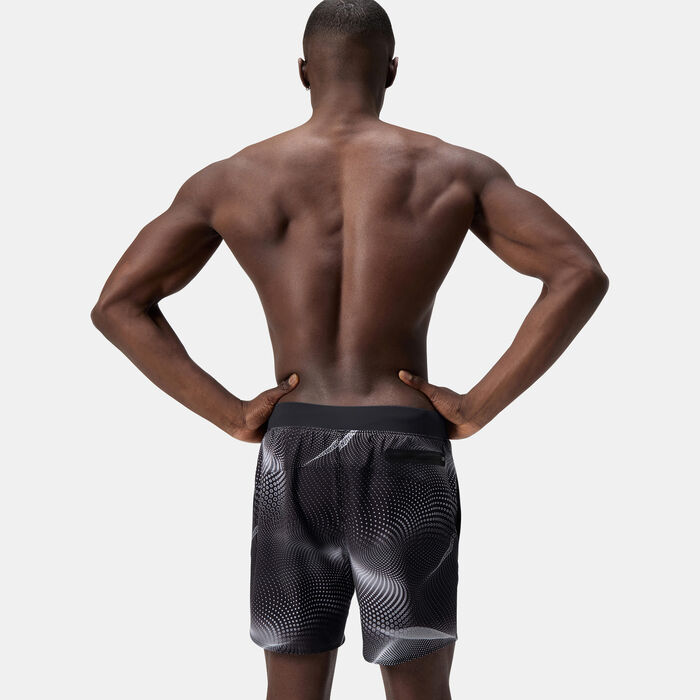 Speedo Men's Lookout Print Volley Swimming Shorts Black Speedo Men's Lookout Print Volley Swimming Shorts Black image number 1