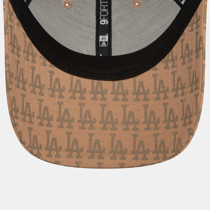 New Era Men's MLB Los Angeles Dodgers Monogram 9FORTY Cap Beige image number 2