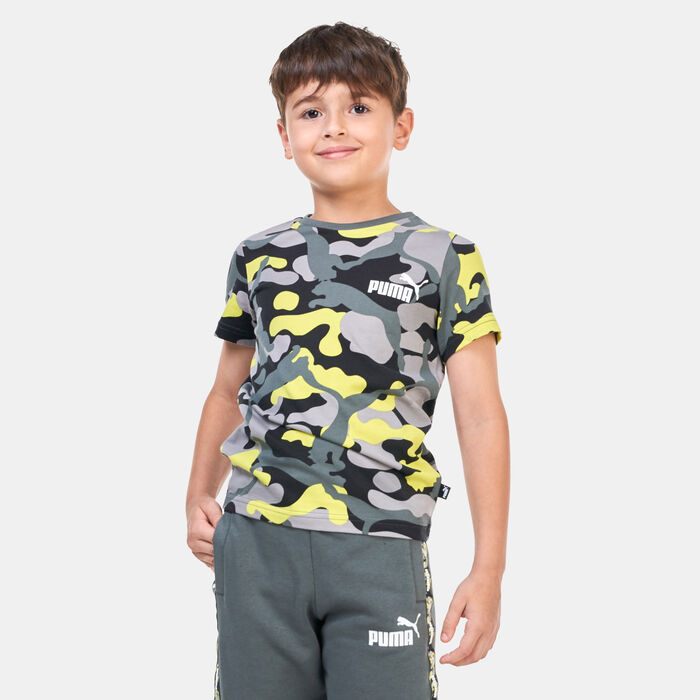 PUMA Kids' Essentials+ Camo T-Shirt Grey image number 0