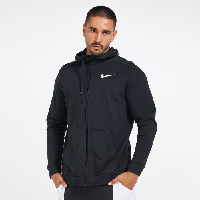 Nike Men's Dry Dri-FIT Fitness Full-Zip Hoodie Black Nike Men's Dry Dri-FIT Fitness Full-Zip Hoodie Black image number 0