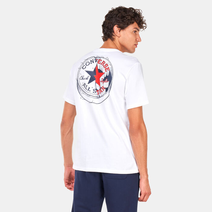 Converse Men's Chuck Patch Remix T-Shirt White Converse Men's Chuck Patch Remix T-Shirt White image number 1