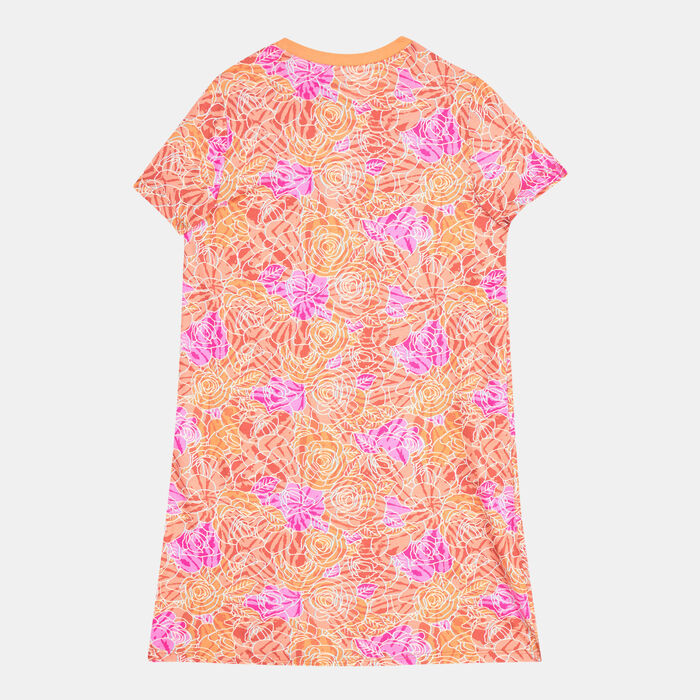 Vans Kids' Floral Camo T-Shirt Dress Pink Vans Kids' Floral Camo T-Shirt Dress Pink image number 1