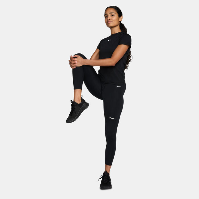 Nike Women's Pro Graphic 7/8 Leggings Black image number 2