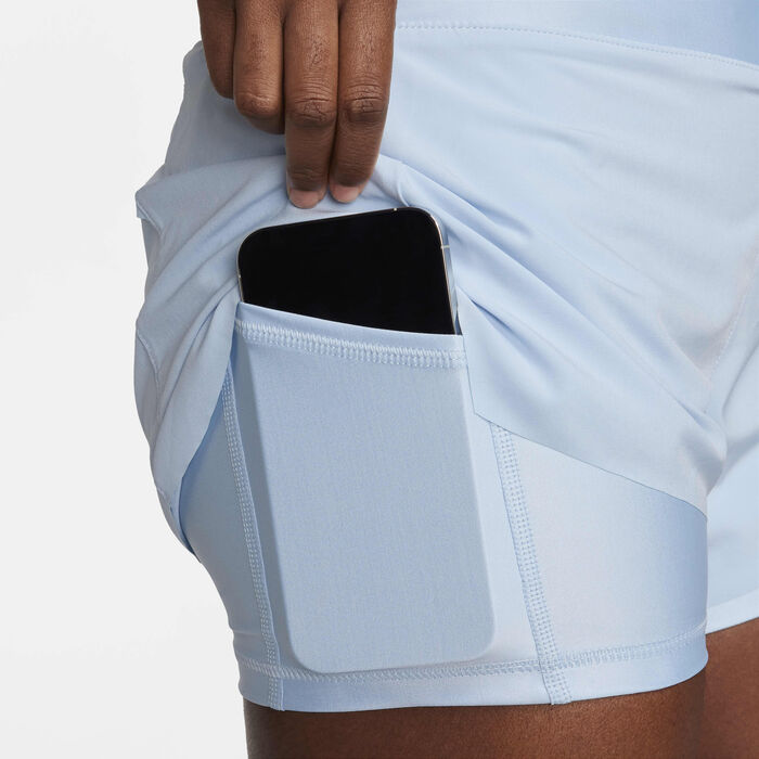 Nike Women's Dri-FIT Swift Mid-Rise 2-in-1 Running Shorts Blue Nike Women's Dri-FIT Swift Mid-Rise 2-in-1 Running Shorts Blue image number 5