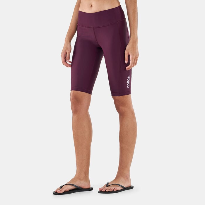COEGA Women's Swimming Long Shorts Purple COEGA Women's Swimming Long Shorts Purple image number 0