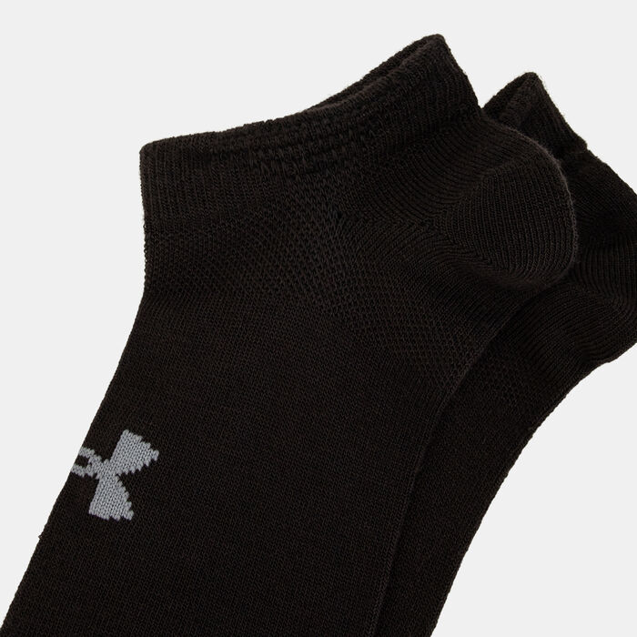Under Armour Essential No-Show Socks (6 Pairs) Black Under Armour Essential No-Show Socks (6 Pairs) Black image number 1
