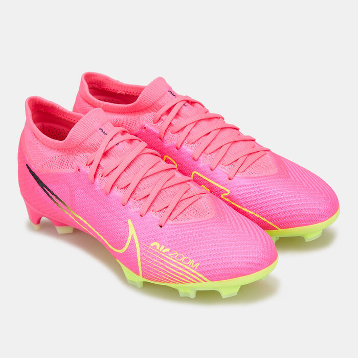 Nike Men's Mercurial Vapor 15 Pro Firm-Ground Football Shoes Pink image number 2