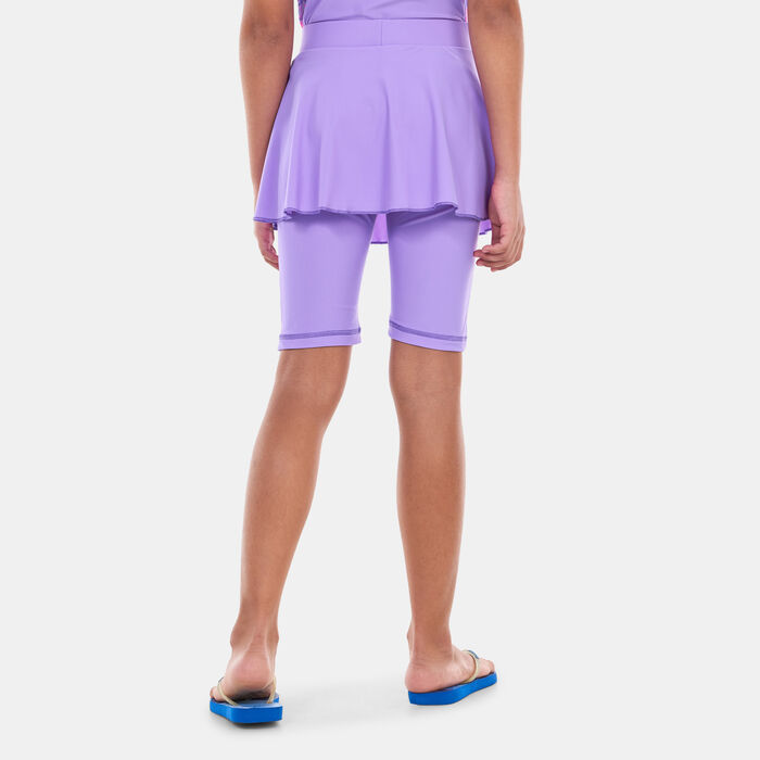 COEGA Kids' Skirted Swim Long Shorts Purple COEGA Kids' Skirted Swim Long Shorts Purple image number 1