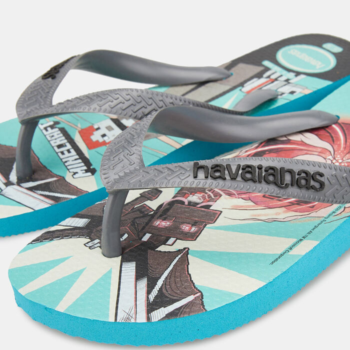 Havaianas Kids' Minecraft Flip Flops Black image number 2