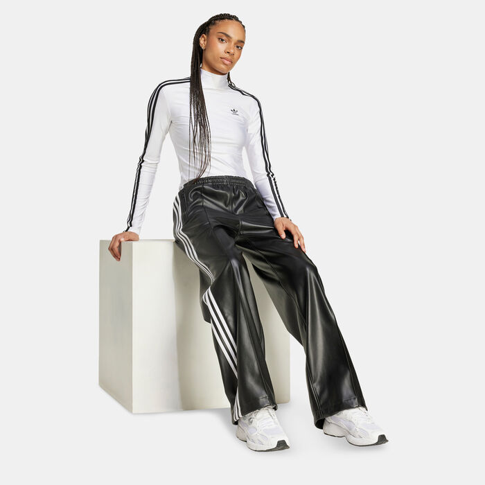 adidas Originals Women's Adicolor 3-Stripes Turtleneck Top White adidas Originals Women's Adicolor 3-Stripes Turtleneck Top White image number 2