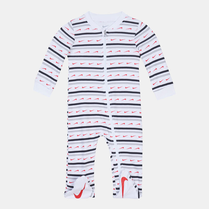 Nike Kids' Swoosh Overall (Baby and Toddler) White Nike Kids' Swoosh Overall (Baby and Toddler) White image number 0