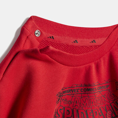 adidas Kids' Marvel Sweatshirt And Joggers Set Red