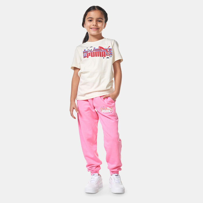 PUMA Kids' Essentials+ Summer Camp Sweatpants Pink PUMA Kids' Essentials+ Summer Camp Sweatpants Pink image number 2