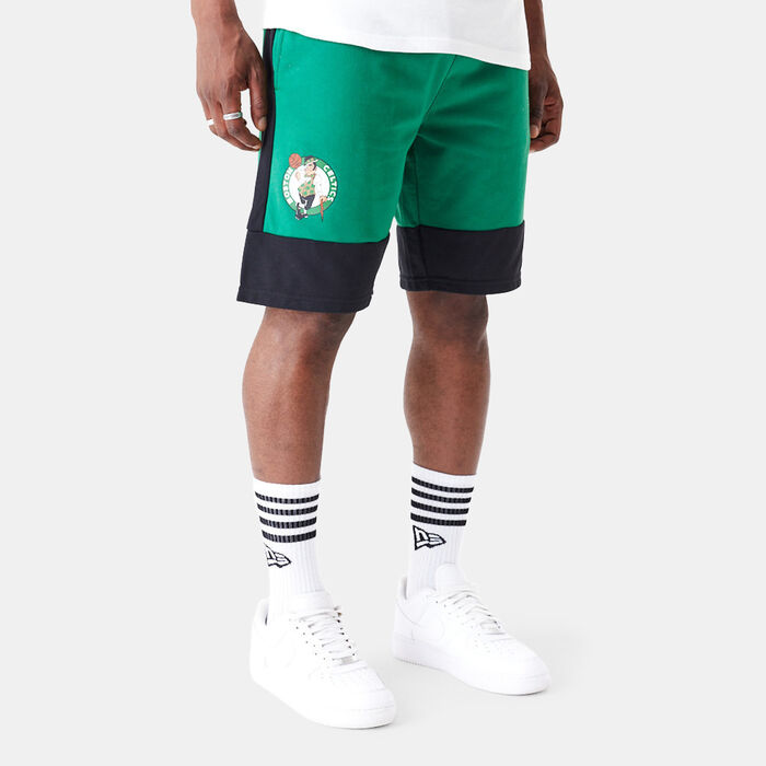 New Era Men's NBA Boston Celtics Colourblock Shorts Green New Era Men's NBA Boston Celtics Colourblock Shorts Green image number 0