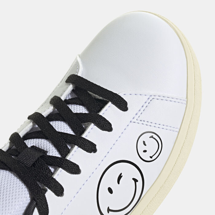 adidas Kids' Smiley Advantage Base 2.0 Shoes White adidas Kids' Smiley Advantage Base 2.0 Shoes White image number 4