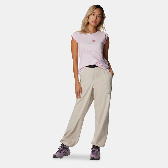 Columbia Women's Sloan Ridge Graphic T-Shirt Pink image number 2