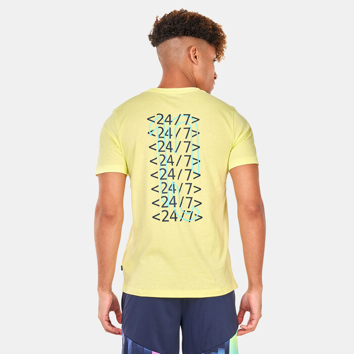 PUMA Men's Neymar Jr 24/7 Graphic Football T-Shirt yellow PUMA Men's Neymar Jr 24/7 Graphic Football T-Shirt yellow image number 1