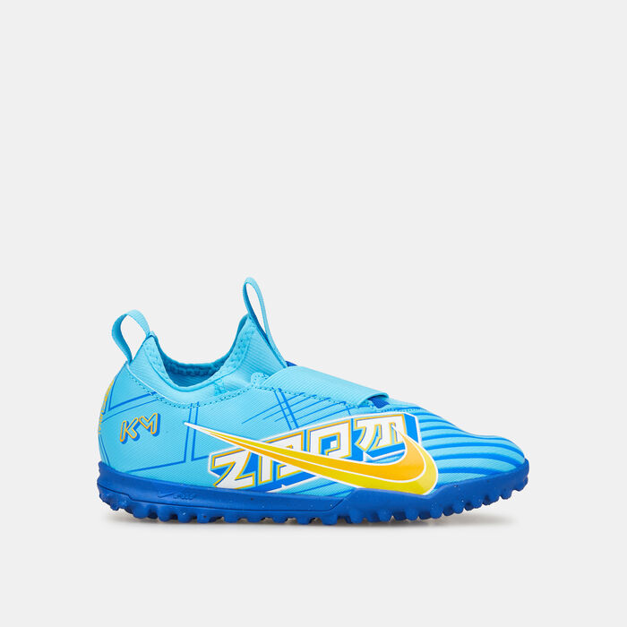 Nike Kids' Jr. Zoom Vapor 15 Academy Turf Shoe Blue image number 0