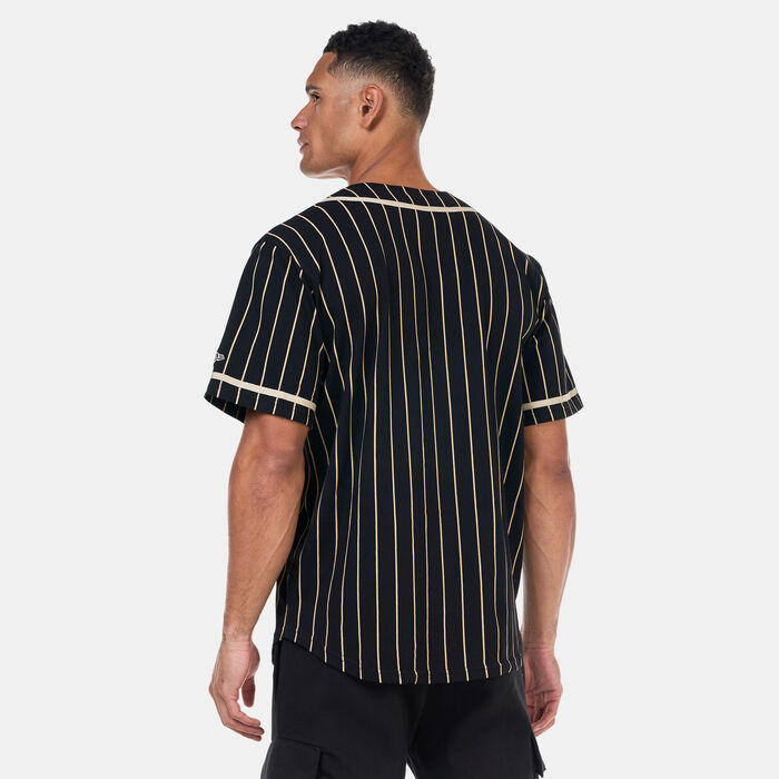 New Era Men's Pinstripe Jersey Black New Era Men's Pinstripe Jersey Black image number 1