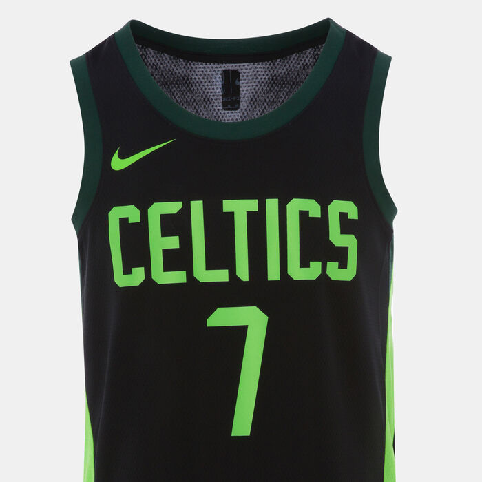 Nike Men's NBA 24/25 Boston Celtics City Edition Swingman Basketball Jersey Black image number 2
