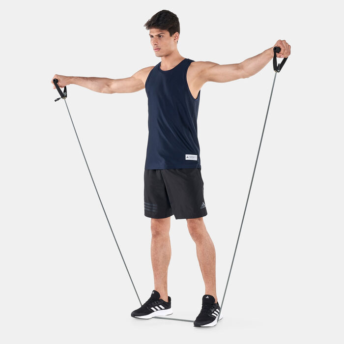 adidas Men's Train To Peak HIIT Tank Top Blue adidas Men's Train To Peak HIIT Tank Top Blue image number 2